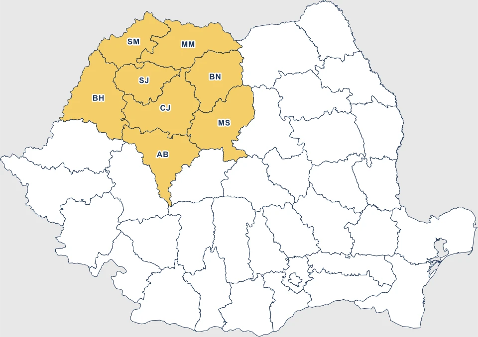 Harta acoperire Constructii Nord